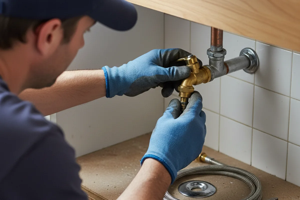 Shutoff valve and fitting work during Repiping in Mount Vision